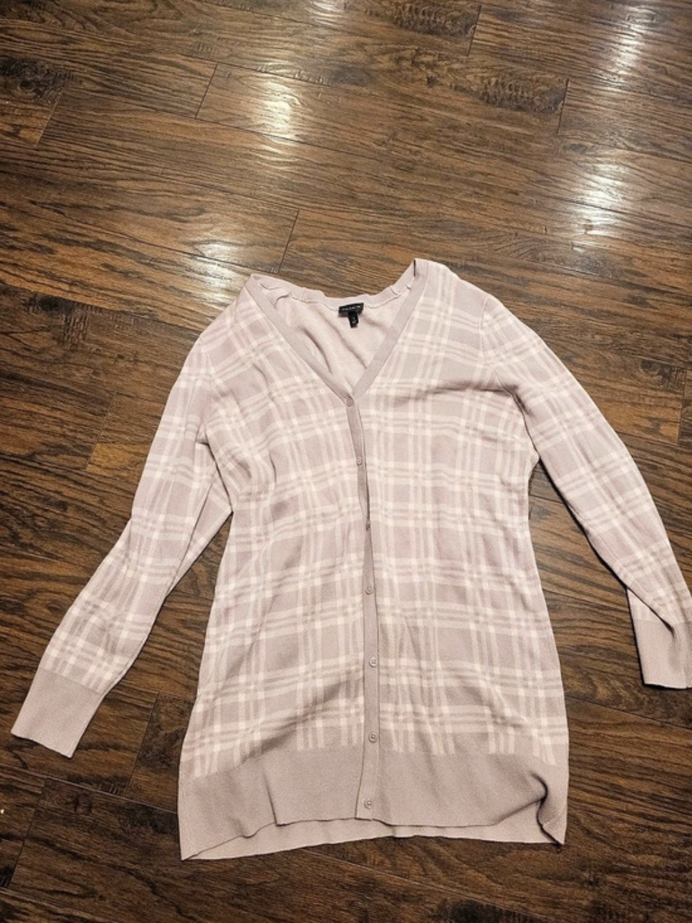 Torrid Plaid Cardigan in Pink Size 1 Like New